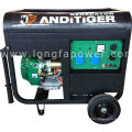 6.5 / 7.0kVA Electric Power Portable Prtrol Generator avec poignée et roues